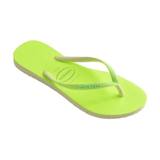 Imagem de Sandália havaianas feminina slim glitter neon lima 33/34