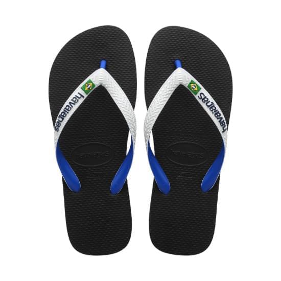 Imagem de Sandalias havaianas unissex top mix brasil preto 41/42