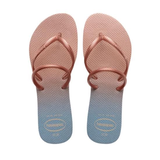 Imagem de Sandália havaianas feminina flat duo iridescent rosa ballet 33/34