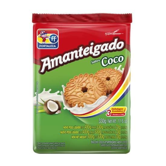 Imagem de Fortaleza bisc amanteigado coco 330g