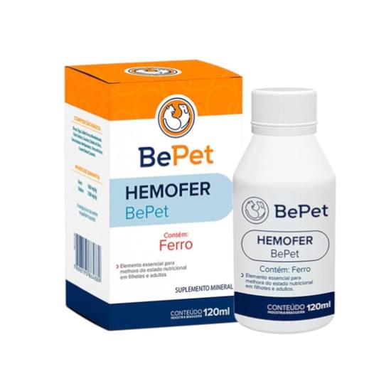 Imagem de Hemofer suplemento mineral bepet 120ml