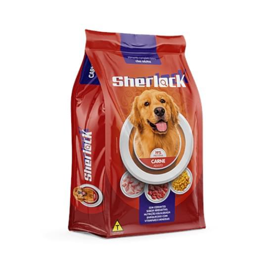 Imagem de Ração sherlock adulto carne 10,1kg