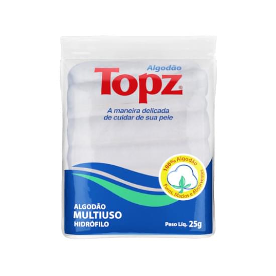 Imagem de Algodão multiuso zig-zag topz 25g