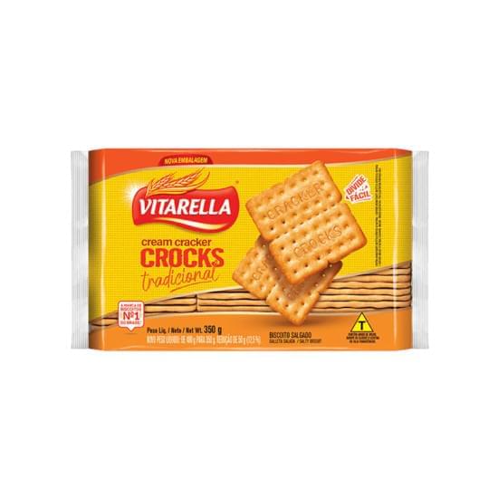 Imagem de Biscoito salgado vitarella cream cracker crocks tradicional 350g