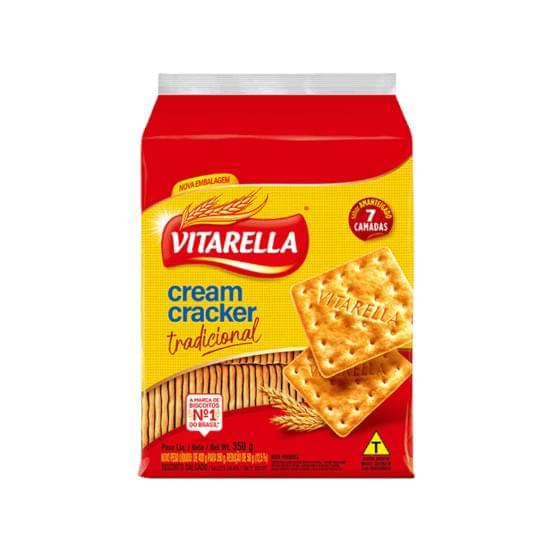 Imagem de Biscoito salgado vitarella cream cracker tradicional 350g