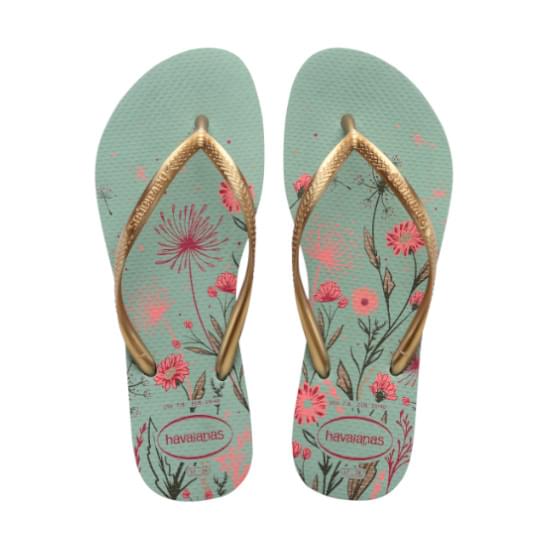 Imagem de Sandália havaianas feminina slim organic argila 35/6