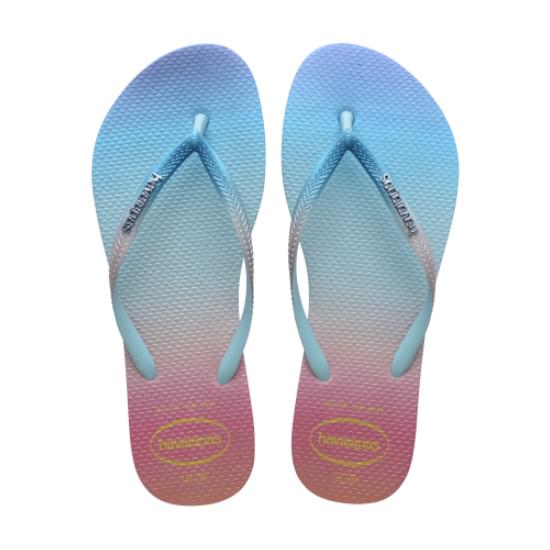 Imagem de Sandália havaiana feminina slim gradient sunset branco 39/40