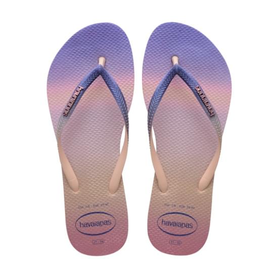 Imagem de Sandália havaiana feminina slim gradient sunset rosa ballet 35/36