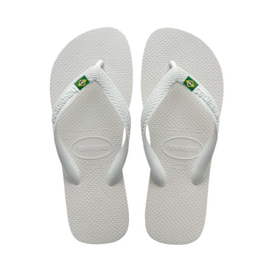 Imagem de Sandália havaianas unissex rasil light branco 35/36