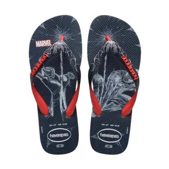 Imagem de Sandália havaianas unissex top marvel premium vermelho rubi 43/44