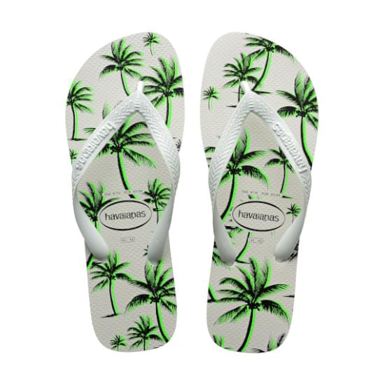 Imagem de Sandália havaianas masculino aloha branco/branco/verde 37/38