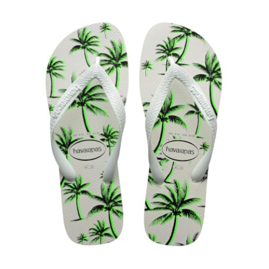 Imagem de Sandália havaianas masculino aloha branco/branco/verde 43/44