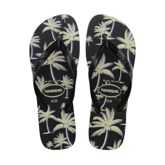 Imagem de Sandália havaianas masculino aloha preto/preto/branco 37/38