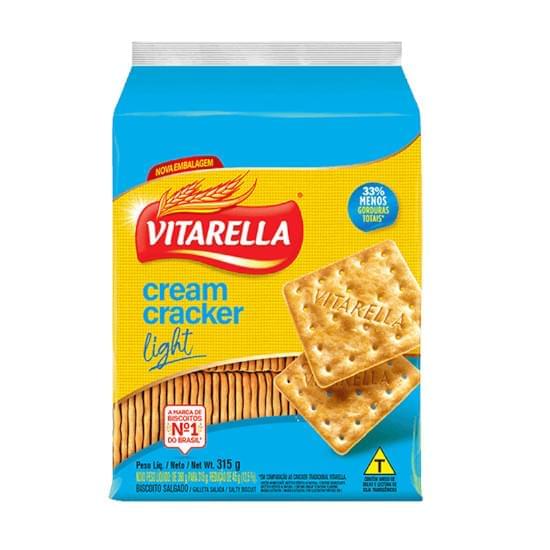 Imagem de Biscoito salgado vitarella cream cracker light 315g