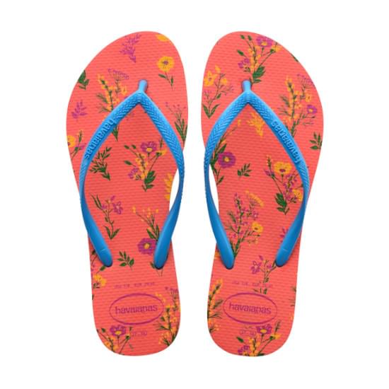 Imagem de Sandália havaianas feminina slim romance salmão 37/38