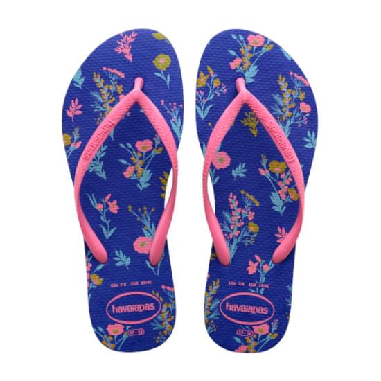 Imagem de Sandália havaianas feminina slim romance azul naval 35/36