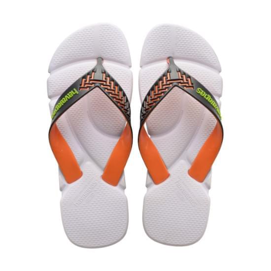 Imagem de Sandalia havaiana masculina power 2.0 branco/cinza chumbo 35/36