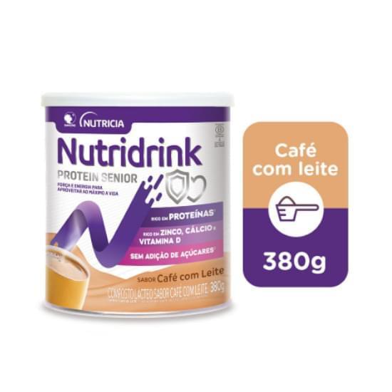 Imagem de Danone nutridrink protein senior pó café com leite lata 380g