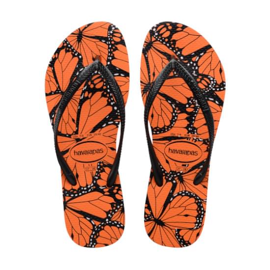 Imagem de Sandália havainas feminino slim animals laranja begonia 37/38