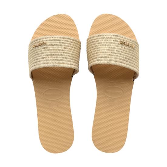 Imagem de Sandálias havaianas feminina you malta metallic dourado 35/36