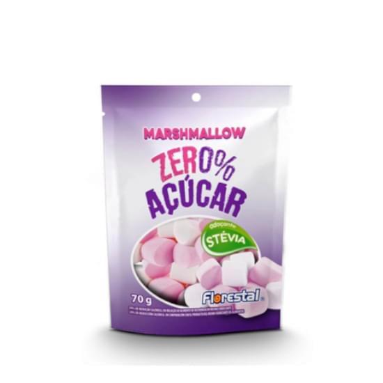 Imagem de Marshmallow zero açúcar sabor morango florestal 70g