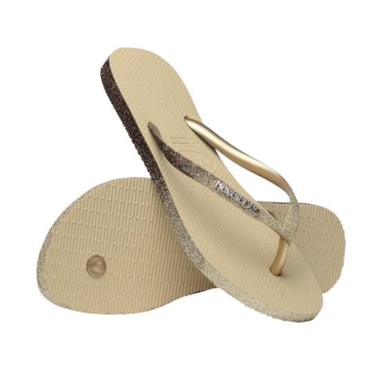 Imagem de Sandálias havaianas feminina slim sparkle me areia 35/36