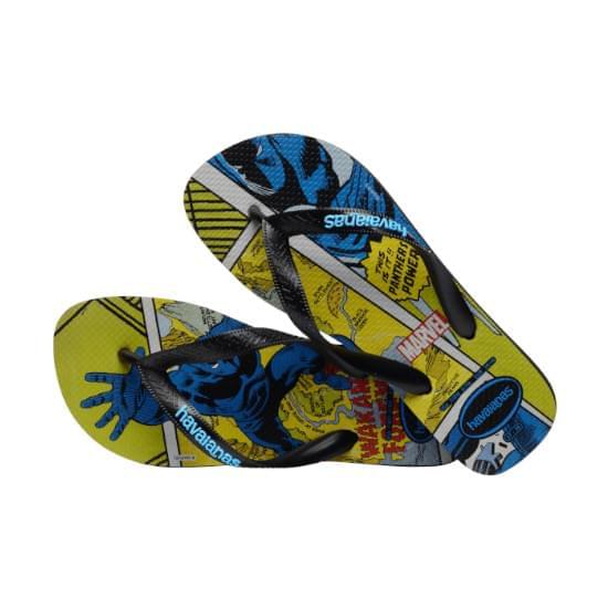 Imagem de Sandália havaianas masculina top marvel classic preto/preto 43/44