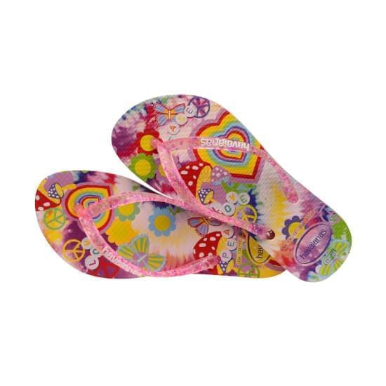 Imagem de Sandália havaianas kids slim fashion rosa ballet 29/30