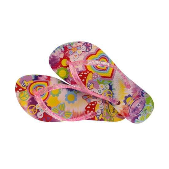 Imagem de Sandália havaianas kids slim fashion rosa ballet 33/34