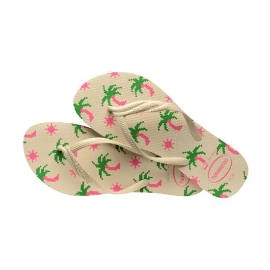 Imagem de Sandália havaianas faminina fantasia joy bege/bege 35/36