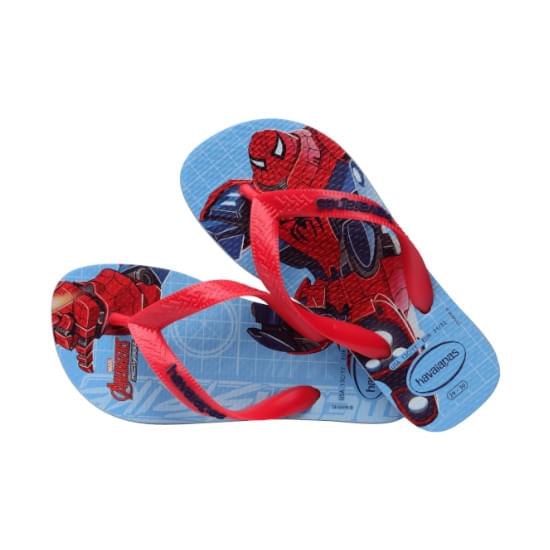 Imagem de Sandália havaianas infantil kids top marvel ii azul water 25/26