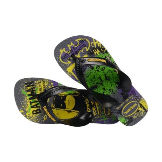 Imagem de Sandália havaianas infantil kids max herois cinza aço/preto 29/30