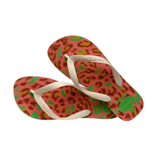 Imagem de Sandália havaianas feminina top animals verde folha 35/36