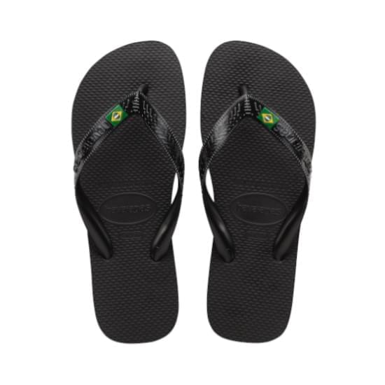 Imagem de Sandália havaianas unissex rasil light preto 33/34