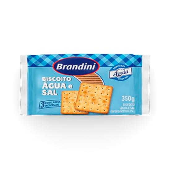 Imagem de Bisc brandini agua e sal 350g