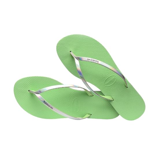 Imagem de Sandália havaianas feminina you metallic citronela 37/38