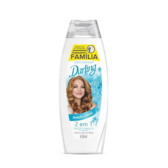 Imagem de Shampoo e condicionador darling 2 em 1 original proteção e maciez tamanho família 650ml