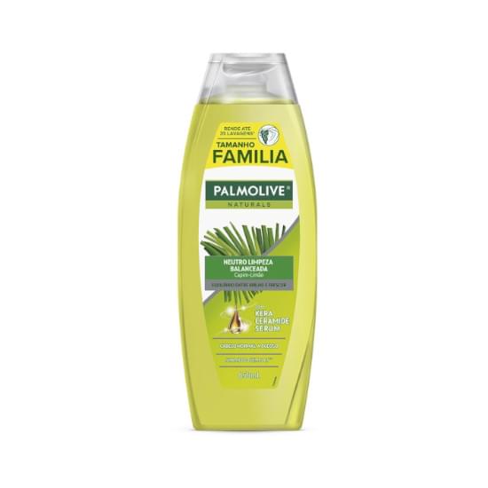 Imagem de Shampoo palmolive naturals neutro limpeza balanceada capim-limão tamanho família 650ml