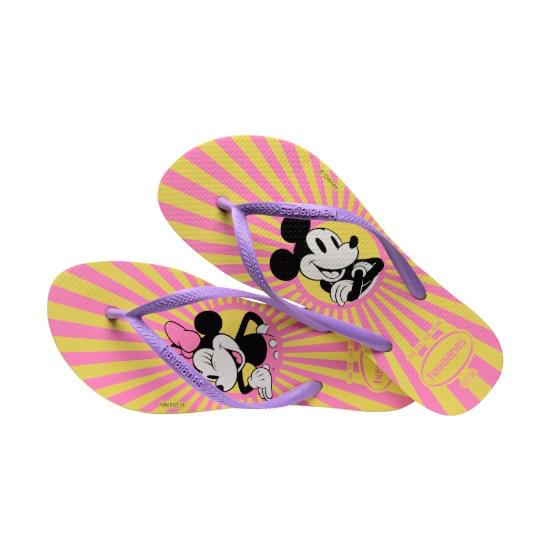 Imagem de Sandalia havaianas faminina slim disney amarelo pixel 33/34