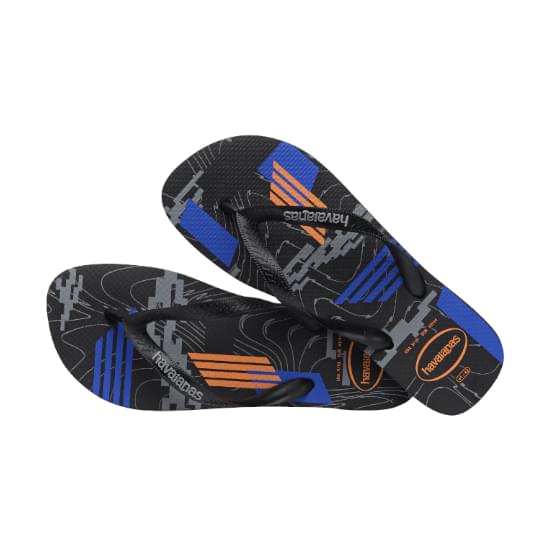 Imagem de Sandália havaianas masculino trend preto/preto/cinza aço 37/38