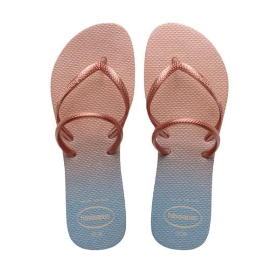 Imagem de Sandália havaianas feminina flat duo iridescent rosa ballet 39/40