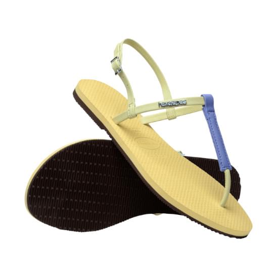 Imagem de Sandalia havaianas feminina you rio amarelo limao 38