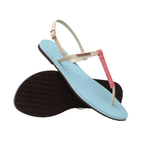 Imagem de Sandalia havaianas feminina you rio azul water 38