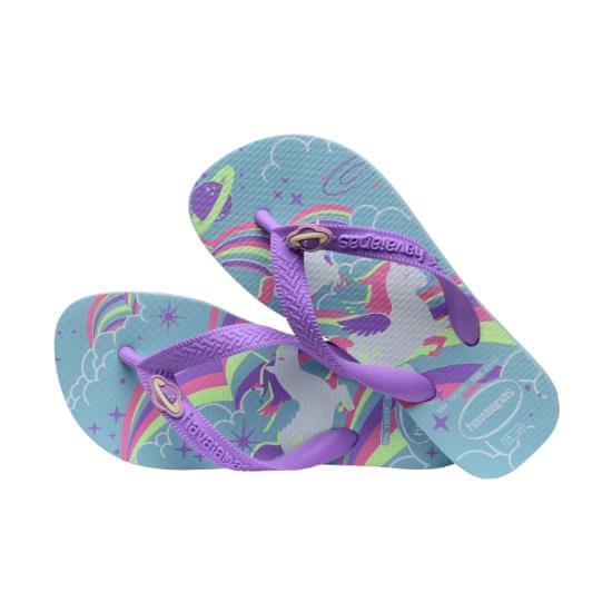 Imagem de Sandalia havaianas infantil kids fantasy azul water 27/28