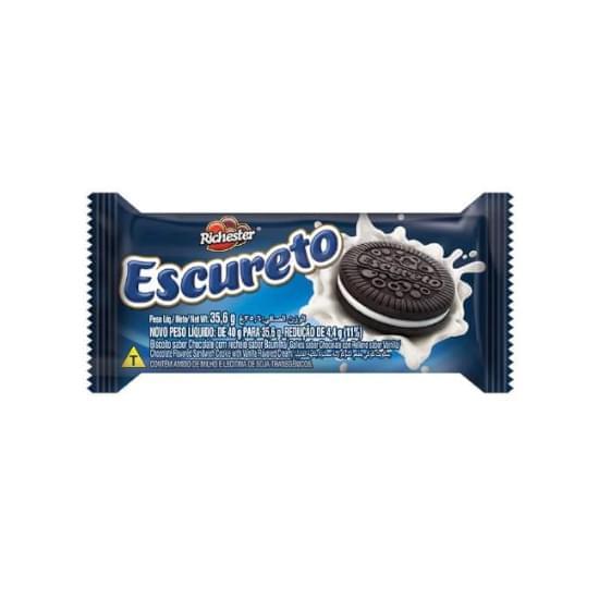 Imagem de Biscoito chocolate recheio baunilha richester escureto 35,6g