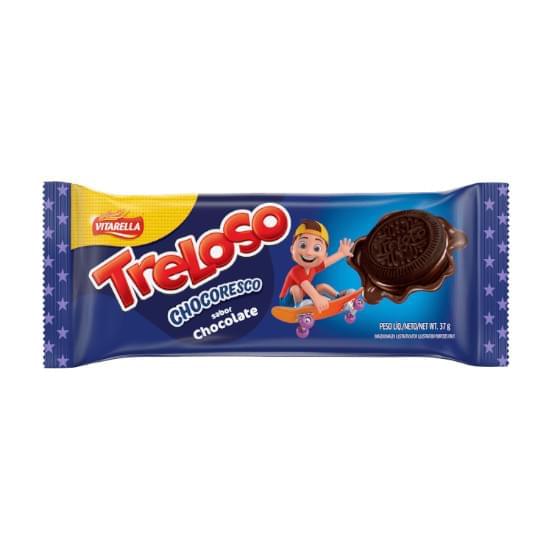 Imagem de Biscoito recheio chocolate vitarella treloso chocoresco 37g