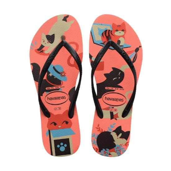 Imagem de Sandália havaianas feminina slim pets nectar 33/34