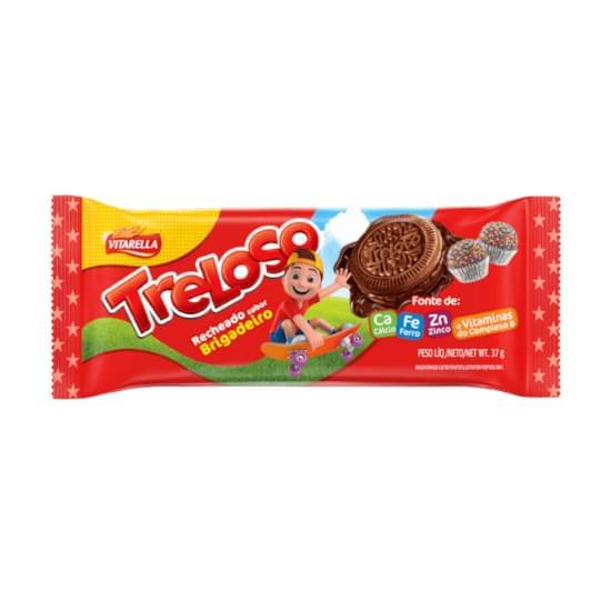 Imagem de Biscoito recheio brigadeiro vitarella treloso 37g