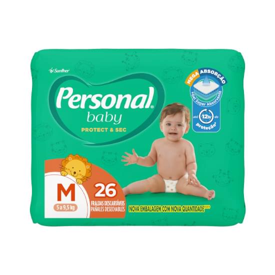 Imagem de Fralda infantil personal baby jumbo tamanho m | com 26 unidades