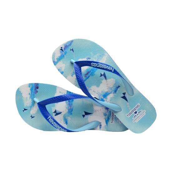 Imagem de Sandália havaiana unissex gerando falcões azul estrela 43/44